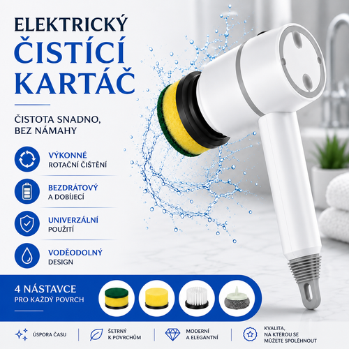 Cleanyo : Elektrický čisticí kartáč